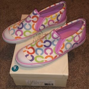 7.5 Multi Color Coach Shoes